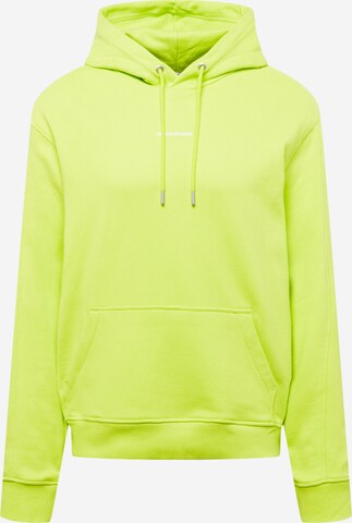 Sweat-shirt Calvin Klein Jeans en vert : devant