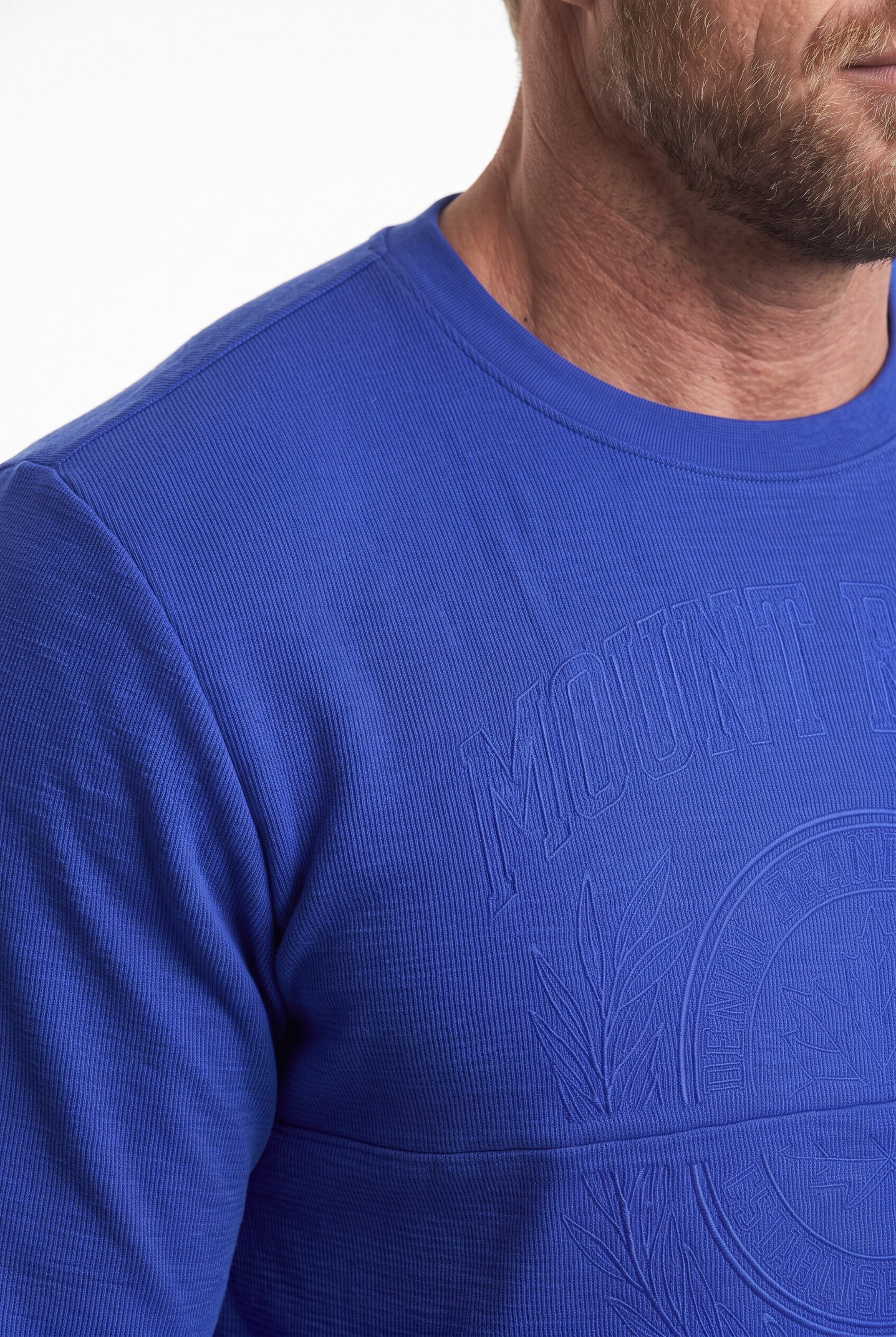 Men Plus Sweatshirt in Blauw