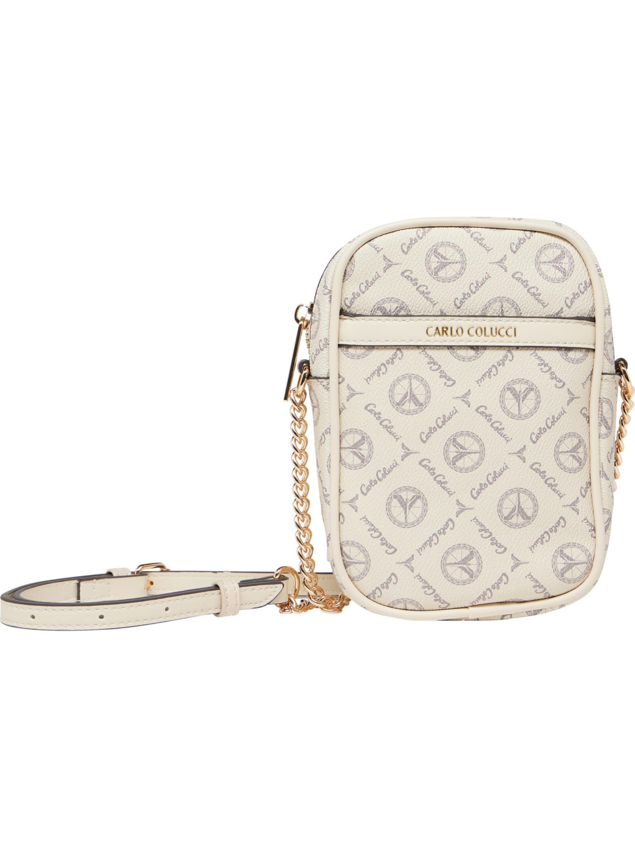 Carlo Colucci Schoudertas ' di Lena ' in Beige: voorkant