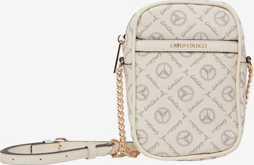 Carlo Colucci Schoudertas ' di Lena ' in Beige: voorkant