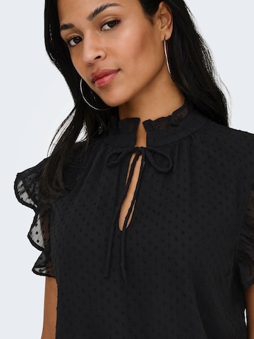 ONLY Blouse 'ONLLANDAU DOBBY' in Black