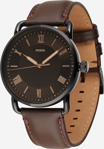 FOSSIL Аналоговые часы в Коричневый: спереди