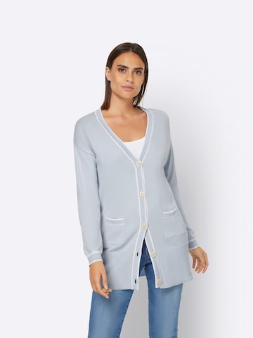 Cardigan heine en bleu : devant