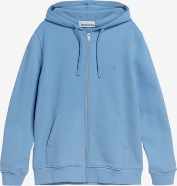 ARMEDANGELS Zip-Up Hoodie 'Saromian' in Blue: front