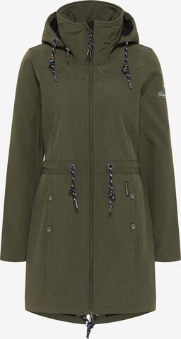 Manteau fonctionnel Schmuddelwedda en vert : devant