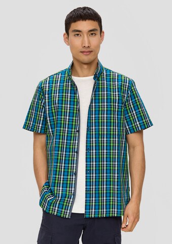 s.Oliver Regular Fit Hemd in Blau: Vorderseite