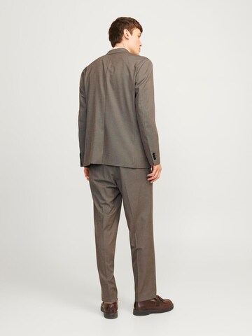 JACK & JONES Regularen Hlače z naborki 'JPRBushwick Mathew' | siva barva