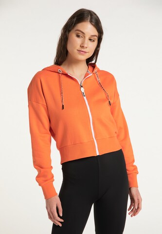 myMo ATHLSR Zip-Up Hoodie in Orange: front