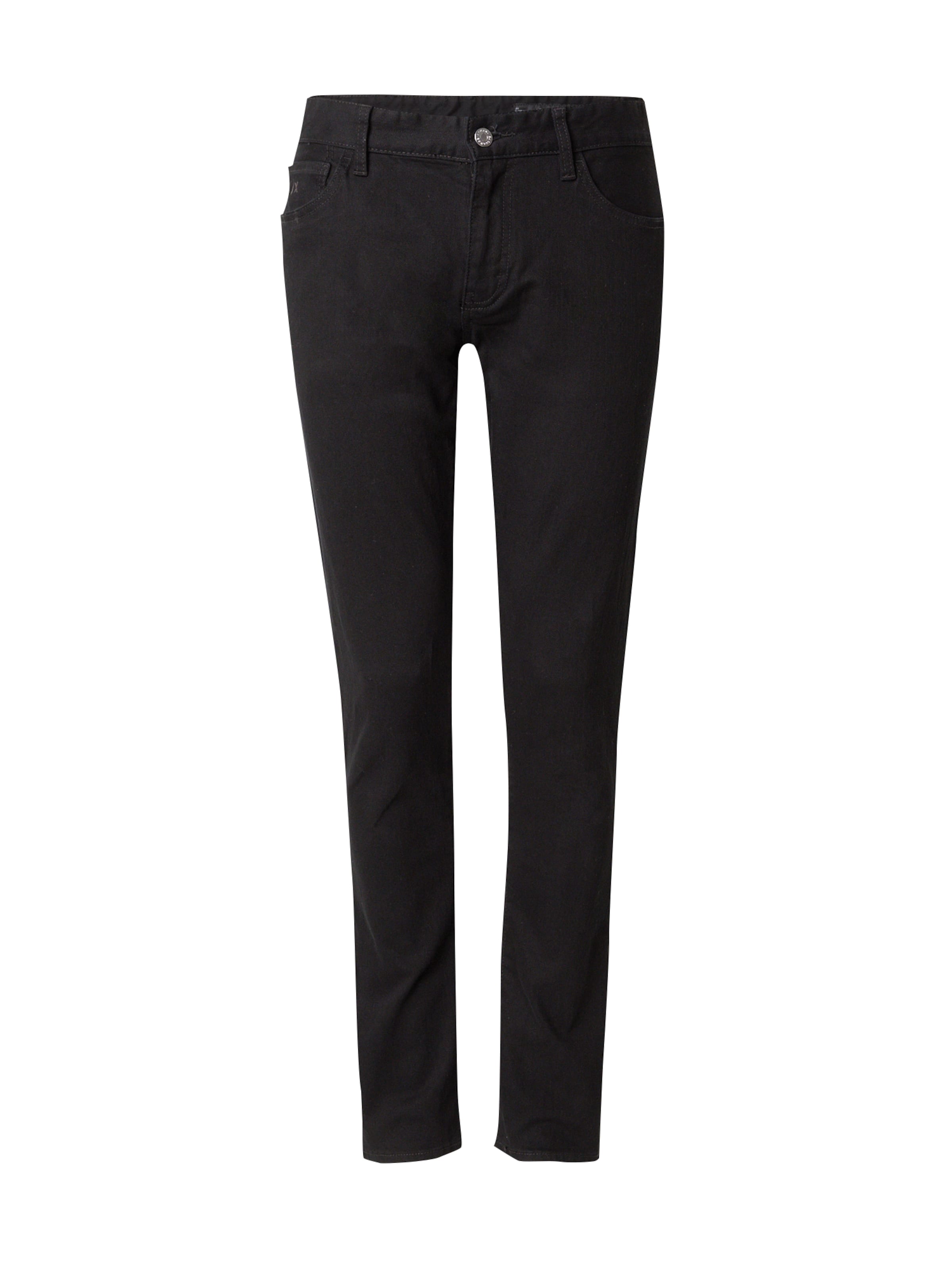 ARMANI EXCHANGE Regular Jeans in Zwart: voorkant