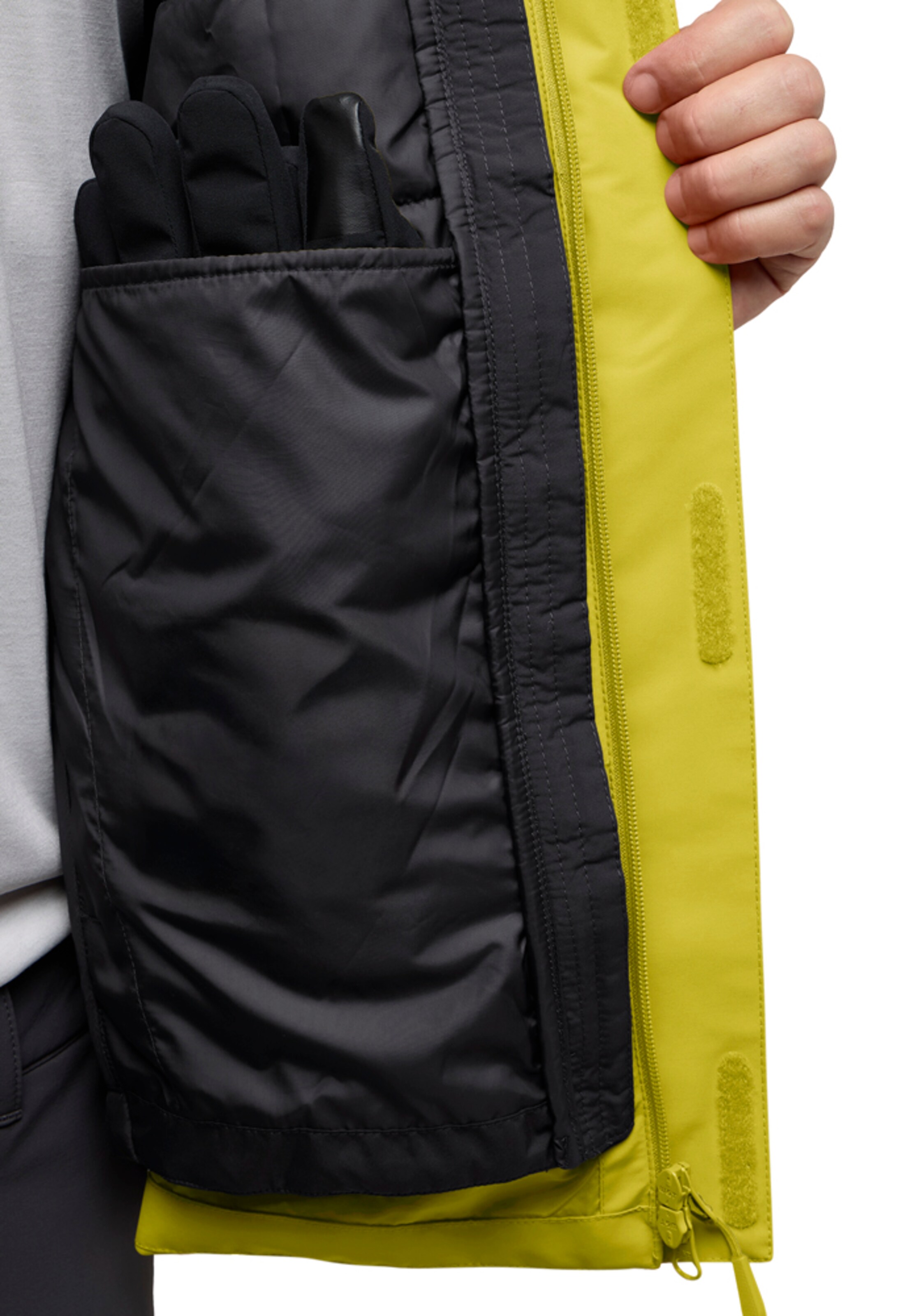 JACK WOLFSKIN Outdoor jacket 'Jasper' in Yellow