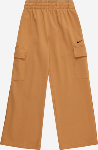 Nike Sportswear Wide Leg Hose in Orange: Vorderseite