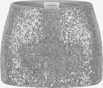 CHOLIDOU Skirt in Silver: front