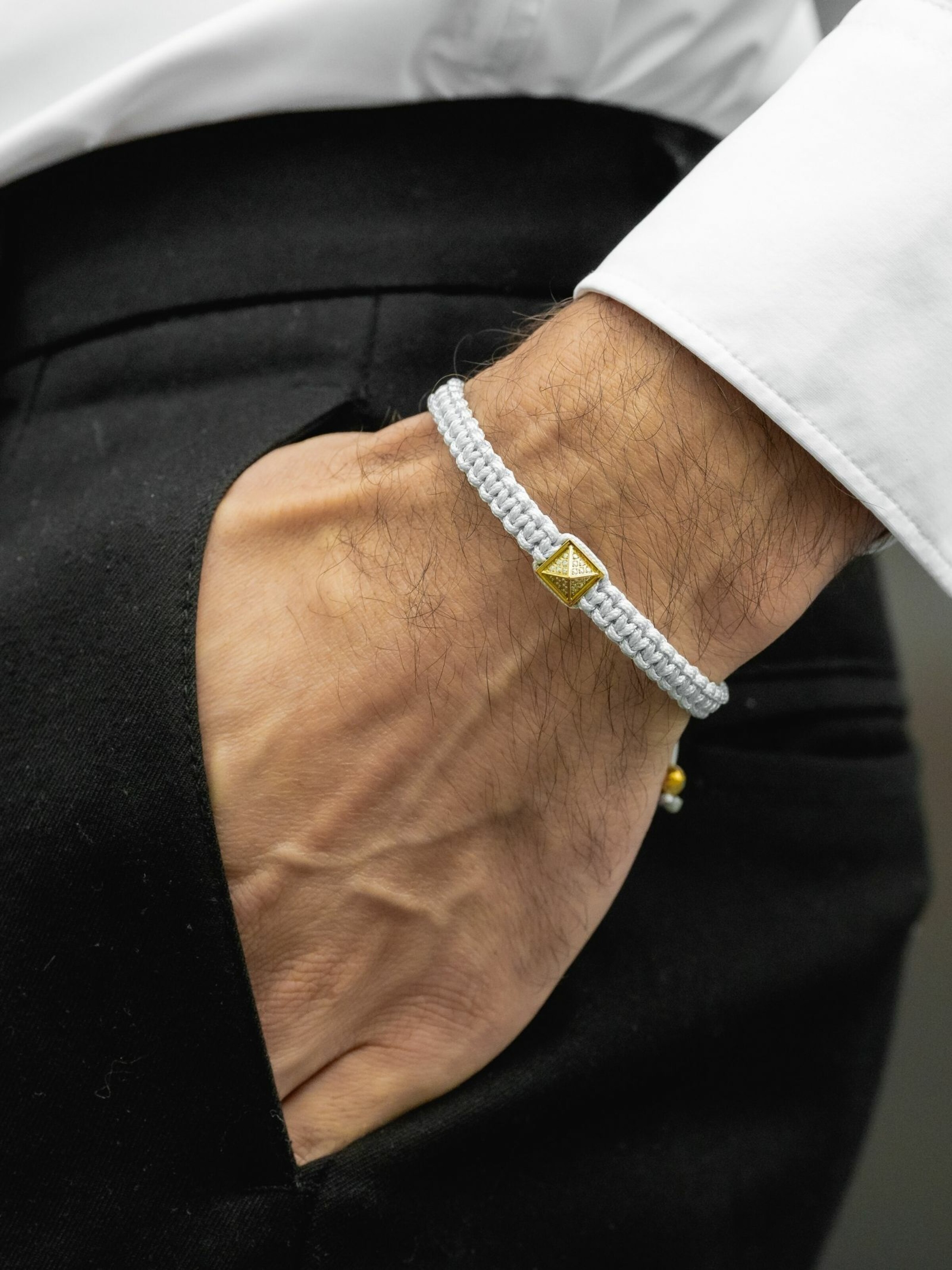 GT Collection Bracelet 'Pyramid-Bracelet' in White