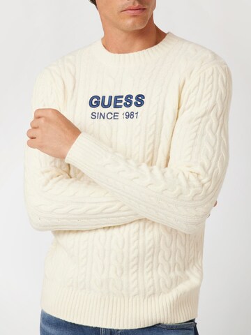 GUESS Pullover in Weiß
