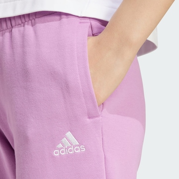 ADIDAS SPORTSWEAR Tapered Workout Pants 'Essentials' in Purple