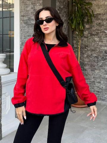 Giacca di pile 'Sweatshirts' di Tommy Life in rosso