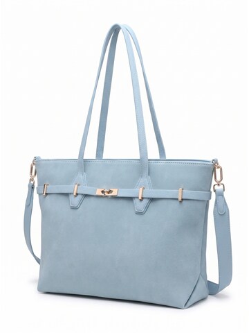 Borsa a mano 'Borsa a Mano Donna Ecopelle - Modello KSD52134 con Tracolla Staccabile' di Kassandra in blu