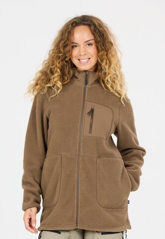Whistler Fleece Jacket 'Felis' in Brown: front