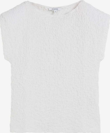 Tricot ' ' de la Scalpers pe alb: față