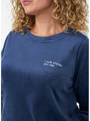Zizzi Sweatshirt in Blau
