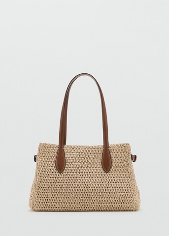 MANGO Shoulder Bag in Brown: front
