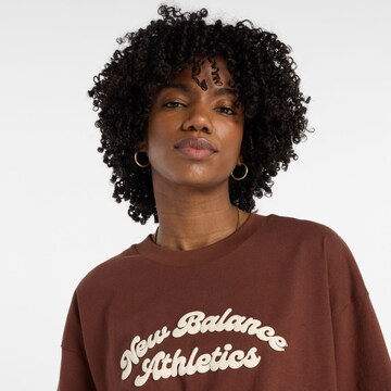 T-shirt 'Linear Heritage' new balance en marron