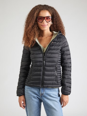 Superdry Přechodná bunda – černá: přední strana