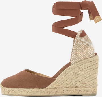 Castañer Espadrillo 'Carina' värissä ruskea: etupuoli