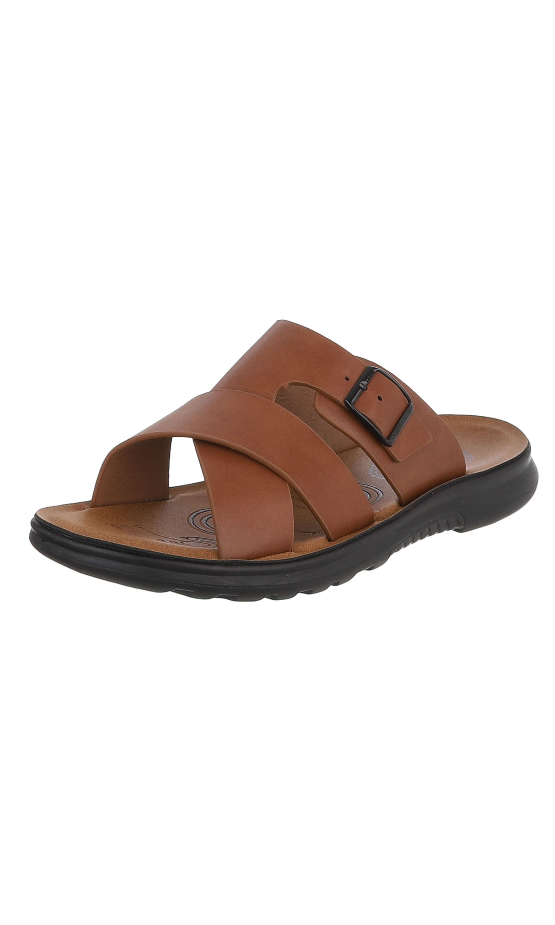 CoolWalk Mules in Brown: front
