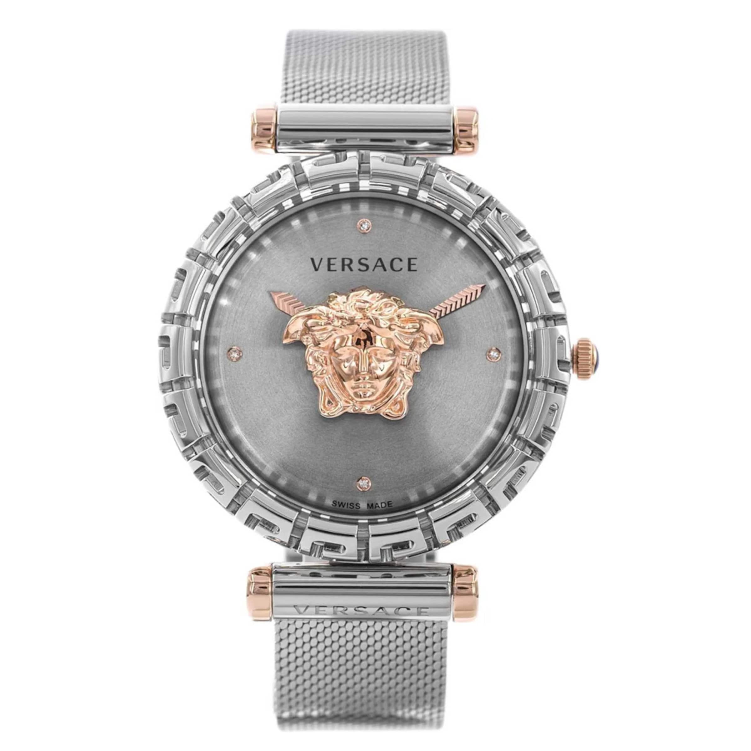 VERSACE Analoguhr in grau, Produktansicht