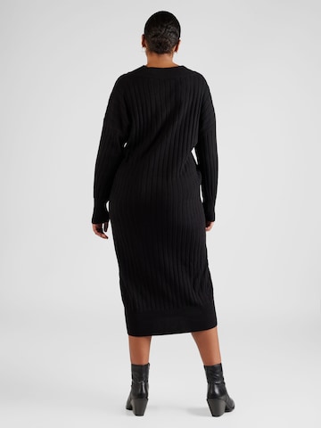 ONLY Carmakoma Knitted dress 'New Tessa' in Black