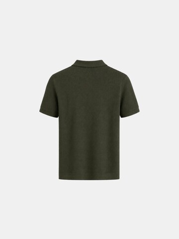 Richesse Shirt 'KNIT POLO | OLIVE' in Groen