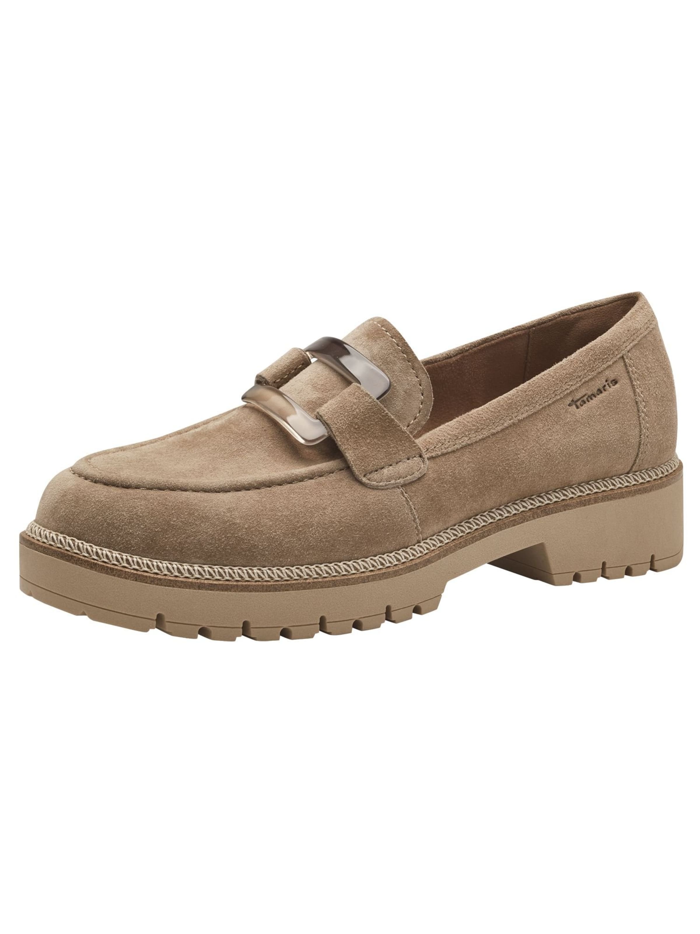 Chaussure basse Tamaris en beige : devant