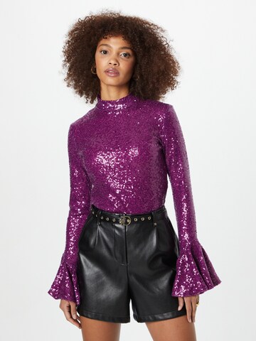 Warehouse Blouse in Purple: front