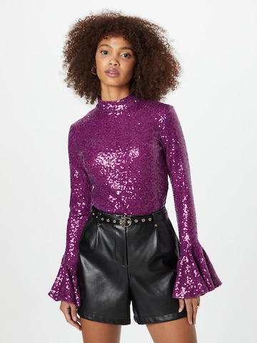 Warehouse Blouse in Purple: front