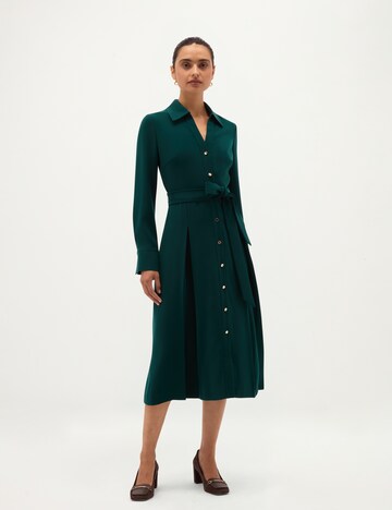 Hobbs London Dress in Green: front