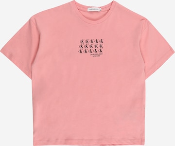 Calvin Klein Jeans T-Shirt in Pink: front