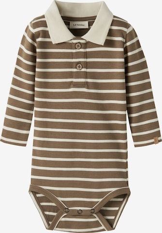 Lil'Atelier - Pijama entero/body en marrón: frente