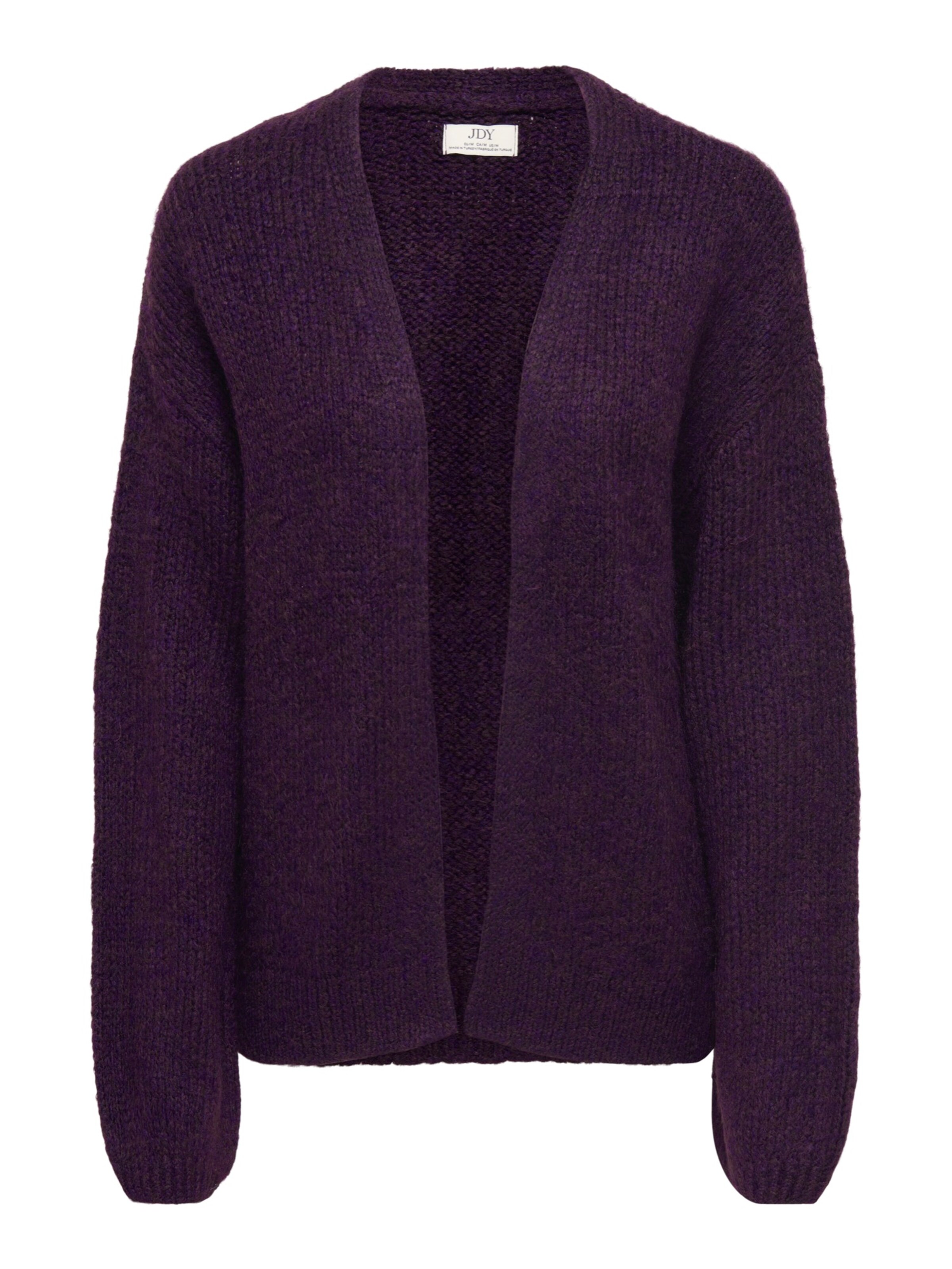 JDY Knit Cardigan 'JDYDINEA' in Purple: front