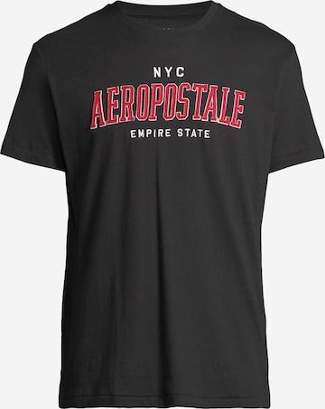 T-Shirt AÉROPOSTALE en noir : devant