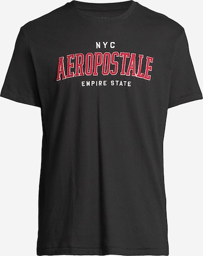 AÉROPOSTALE T-shirt i röd / svart / vit, Produktvy