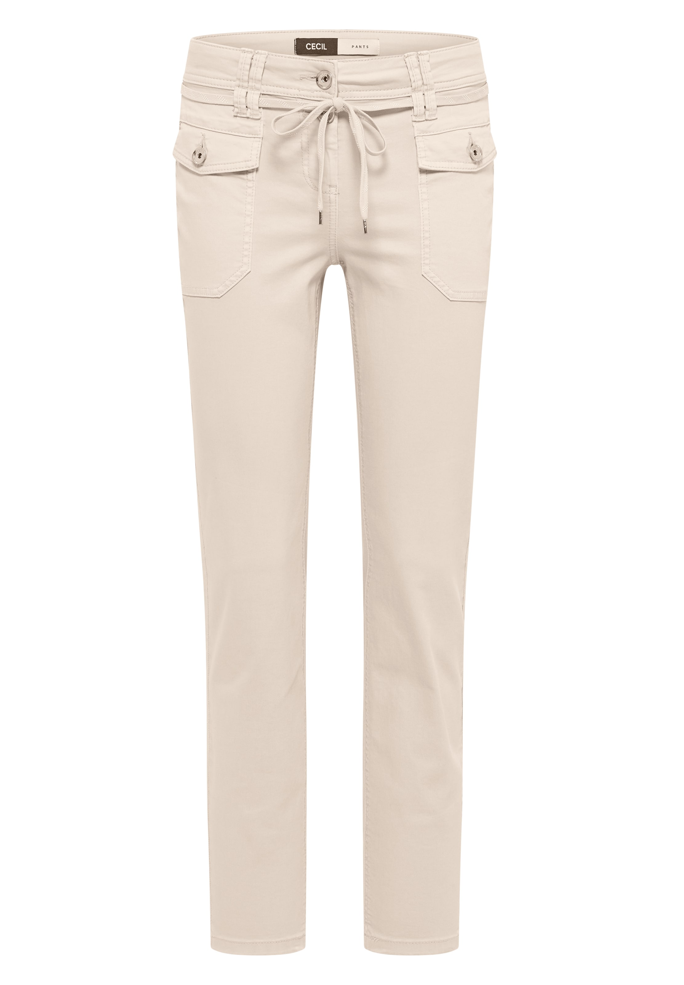 CECIL Slim fit Pants in Beige: front