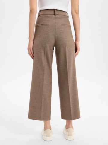 Cambio Wide leg Pleat-front trousers 'California' in Brown