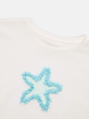 TOM TAILOR T-Shirt in Weiß
