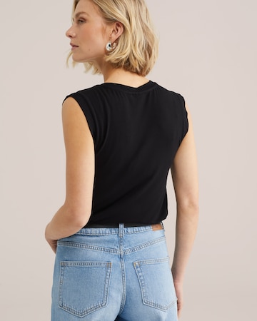 WE Fashion Top in Schwarz
