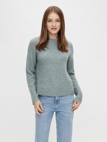 PIECES Sweater 'Ellen' in Grey: front