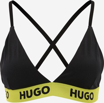 HUGO Red Triangel Bikinitop in Schwarz: predná strana