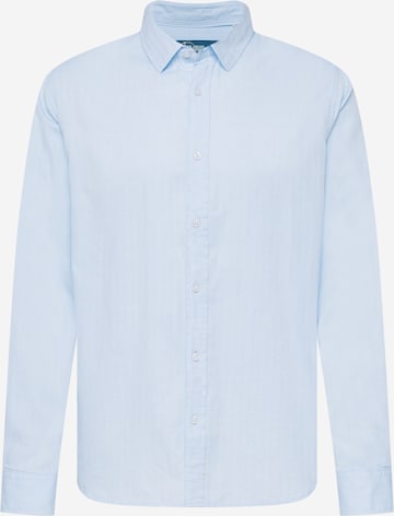 CAMP DAVID Regular fit Button Up Shirt in Blue: front
