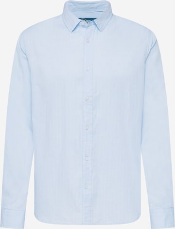 CAMP DAVID - Ajuste regular Camisa en azul: frente