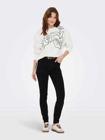 Sweat-shirt 'JDYCANOA' JDY en blanc